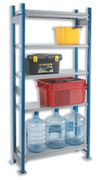 Top-Rax Shelving Bay 5 Shelf Storage Unit W986xD343xH2000mm Blue and Grey