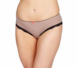 Beauty-Full Aura brown polka dot briefs