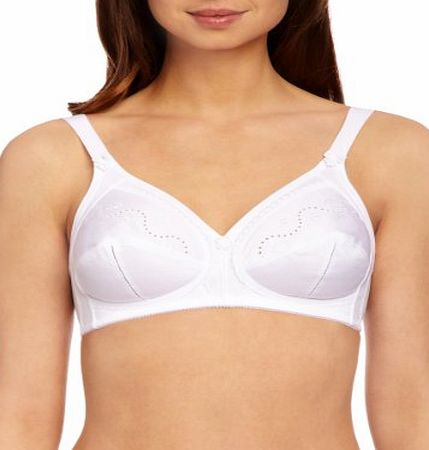 Triumph Doreen Cotton Non Wired Full Cup Womens Bra White 38D