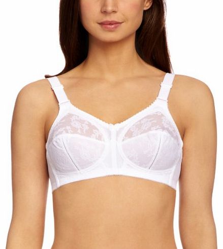 Doreen Non-Wired Full Cup Womens Bra, White, 42H