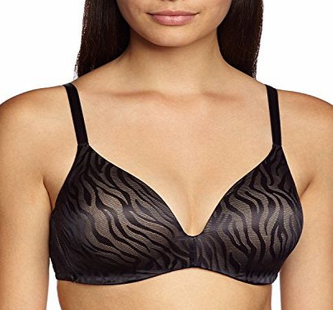 Triumph Womens Body Make-Up Magic Wire WP Jac Full Cup Animal Print Everyday Bra, Black (Black Combination), 34C