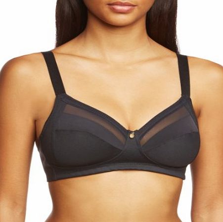 Triumph Womens COT FECO N Non-Wired Bra, Black (Black), 40C