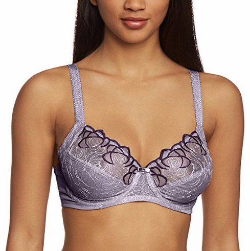 Triumph Womens Flower Passione W Full Cup Everyday Bra, Blue (Twilight Blue), 36C