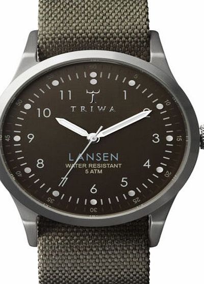 Triwa Mens Triwa Partisan Lansen Watch - Army Canvas