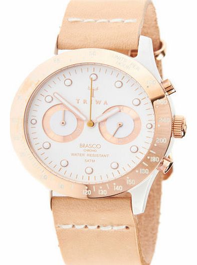 Womens Triwa Brasco Chrono Watch - Ivory Rose