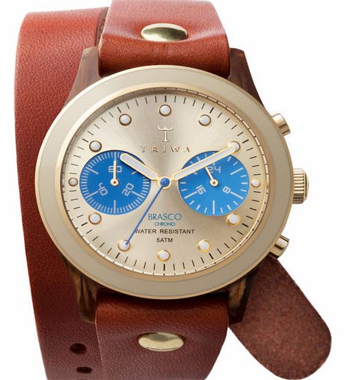 Triwa Womens Triwa Brasco Chrono Watch - Turtle Twist