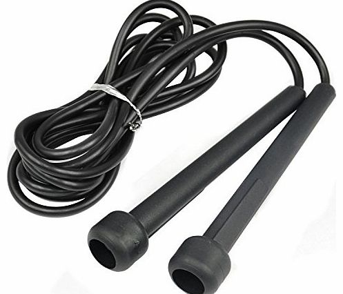 TRIXES Professional Gym Skipping Rope Boxing Jumping Speed Exercise Fitness Plastic Black