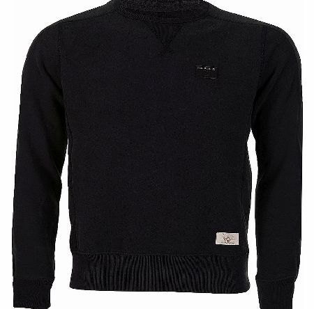 True Religion Black Crew Neck Sweatshirt