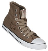 Dylan Dark Tan Hi Top Sneakers