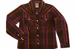 Girls plaid western shirt