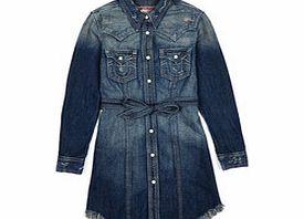 Girls Rocky denim shirt dress