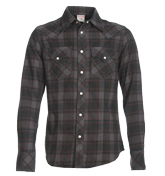 Grey and Red Check Shirt