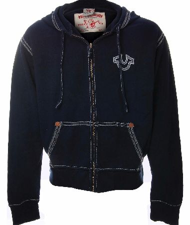 True Religion Horseshoe QT Hoodie Dark Navy