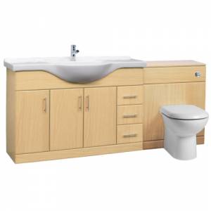 Trueshopping 1200mm Beech Bathroom Furniture