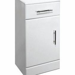 Trueshopping 250 x 300 White Gloss Bathroom Cupboard Unit