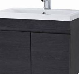 Trueshopping 600mm Ash 2 Door Vanity Unit