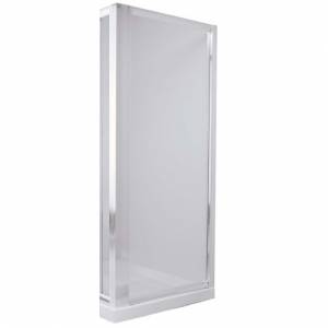 Trueshopping 800mm Polished Silver Side Panel