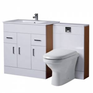 Trueshopping Bologna 1000mm Vanity Unit and Back