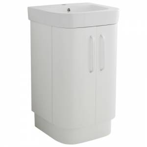 Trueshopping Carlton White Floor Standing Vanity