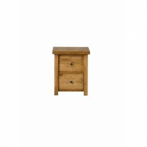 Trueshopping Carolina Two Drawer Bedside table