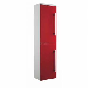 Trueshopping Design High Gloss Red Tall Wall