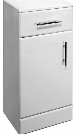 Gloss White Bathroom Vanity Furniture Storage Cupboard Unit 250(W) x 300(D)