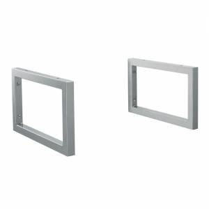 Trueshopping Holden Pair of Chrome Finish Wall Mounted