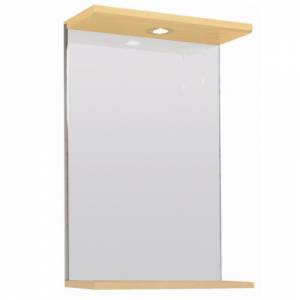 Illuminated Bathroom Wall Mirror Beech Rectangle