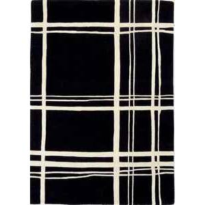 Trueshopping London 3122  Black Wool Rug 160cm x