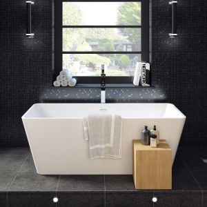 Montgomery 1595mm Freestanding Bath With Waste