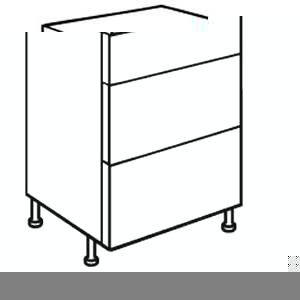 Trueshopping Natural Oak T Bar Style 900mm 3 Pan