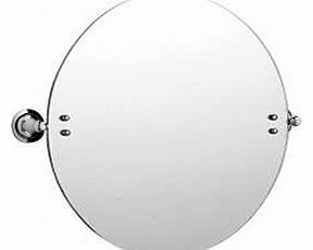 New Large Chrome Wall Mounted Round Bathroom Swivel Vanity or Shaving Mirror