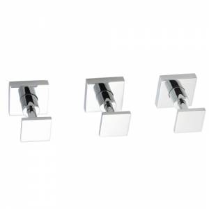 Pure Square Chrome Bath Wall Valves