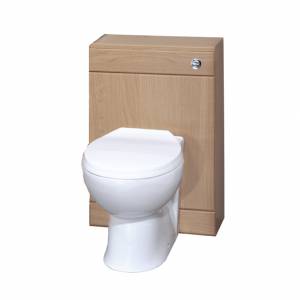 Trueshopping Sienna Beech Back to Wall Toilet Unit