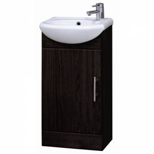 Trueshopping Sienna Cloakroom Ebony Vanity Unit