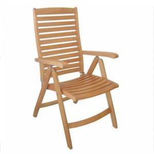 Trueshopping Teak Armchair with adjustable (5