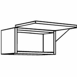 Trueshopping Walnut Scoop Style 600mm Bridging