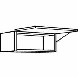Trueshopping Walnut Scoop Style 900mm Bridging