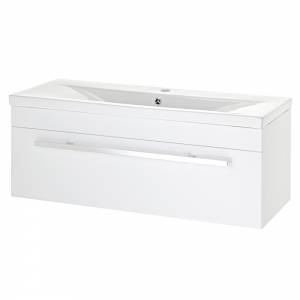 Trueshopping White Bathroom Wall Hung Vanity Unit Basin Sink