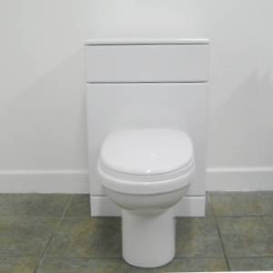 Trueshopping White Gloss Back To Wall Toilet Pan