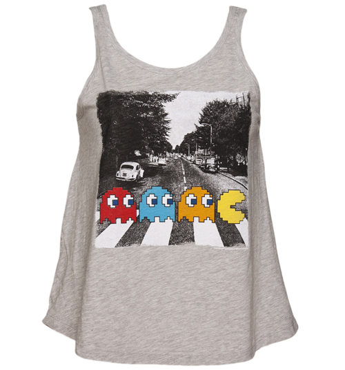 Ladies Grey Pac-Man Abbey Road Swing Vest