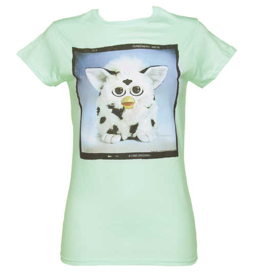 Ladies Turquoise Furby T-Shirt