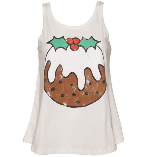 Ladies White Christmas Pudding Christmas Swing