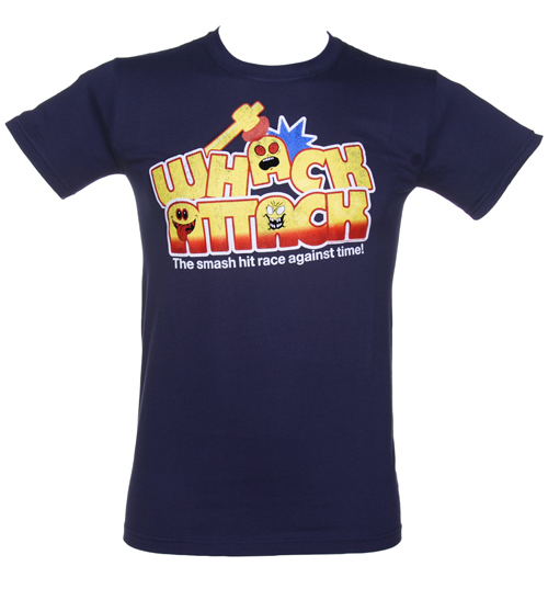 Mens Navy Whack Attack Logo T-Shirt