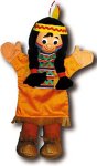 Trullala Red Indian Girl Handpuppet