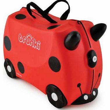 Trunki Harley Ladybug Ride-On Suitcase - Red/Black