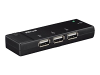 Trust EasyConnect 4 Port USB2 Mini Hub HU-4445p - hub - 4 po