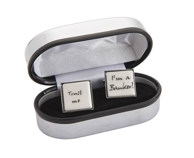 Trust Me I`m A Banker Cufflinks