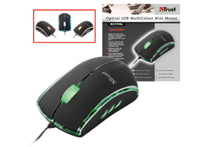 Trust Optical USB MultiColour Mini Mouse MI-2750P - Ref. 14963