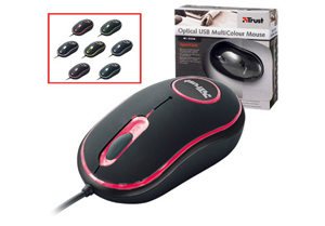 trust Optical USB MultiColour Mouse MI-2330 - Ref. 14962